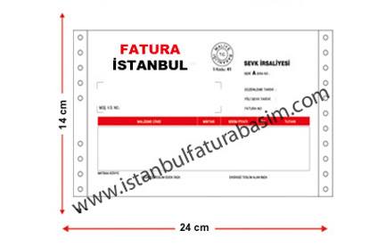 istanbul sürekli form fatura basımı